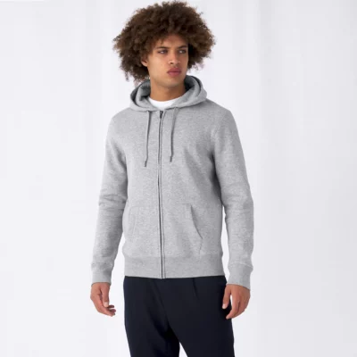 B&C King Zipped Hoodie Zipper Jacket