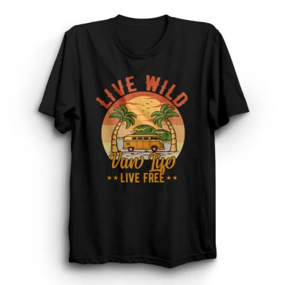 shirtDesign B&C T-Shirt Premium E190 Vanlife - live wild