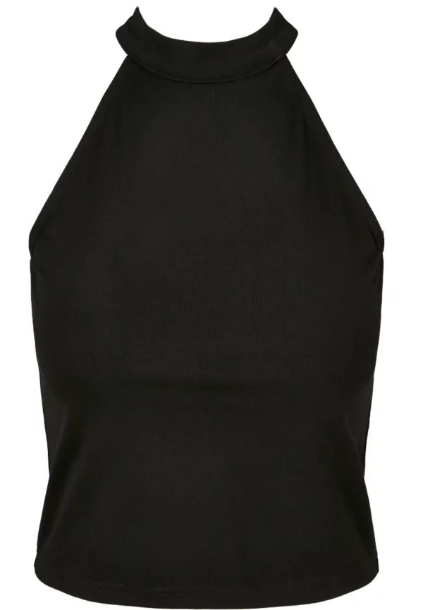 BY134 ladies turtleneck short top black