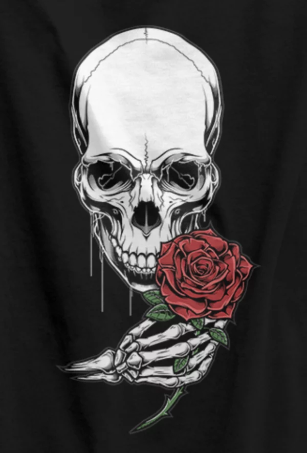 "Skull mit Rose"